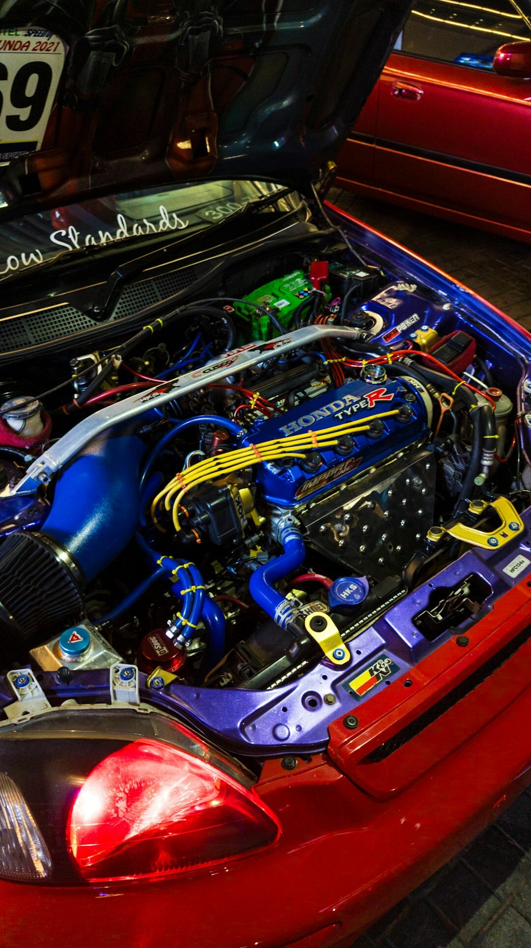 car engine bay