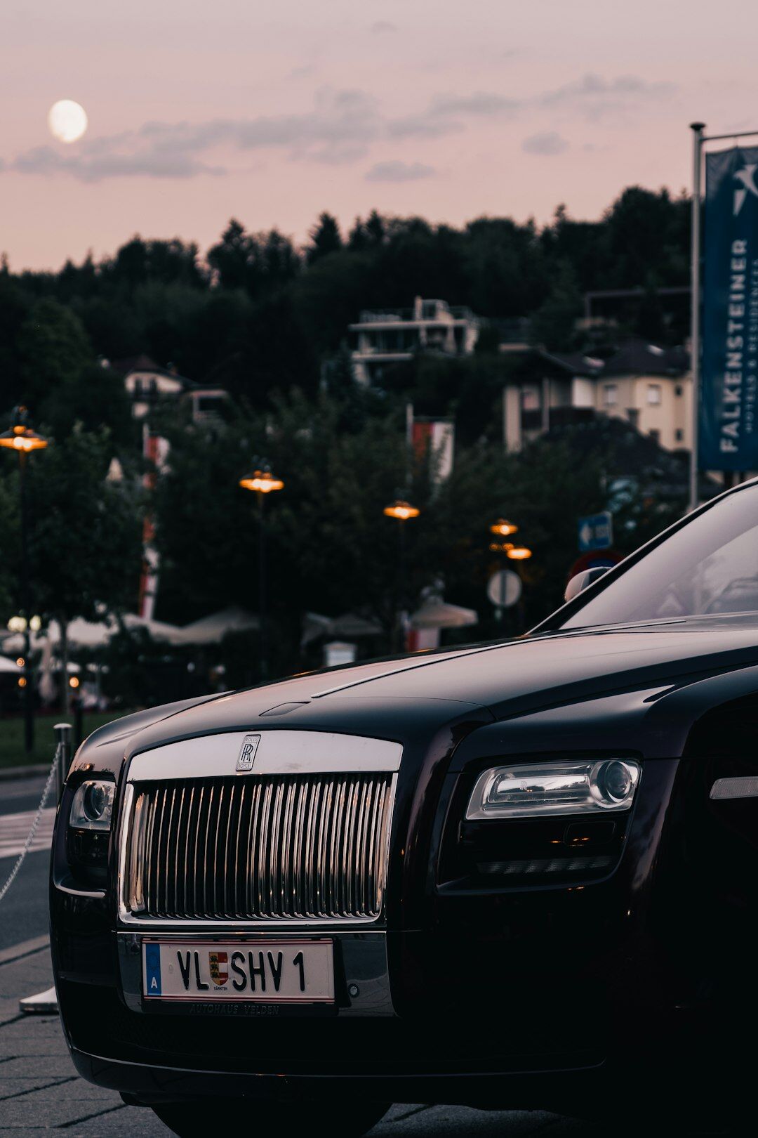 luxury car parked