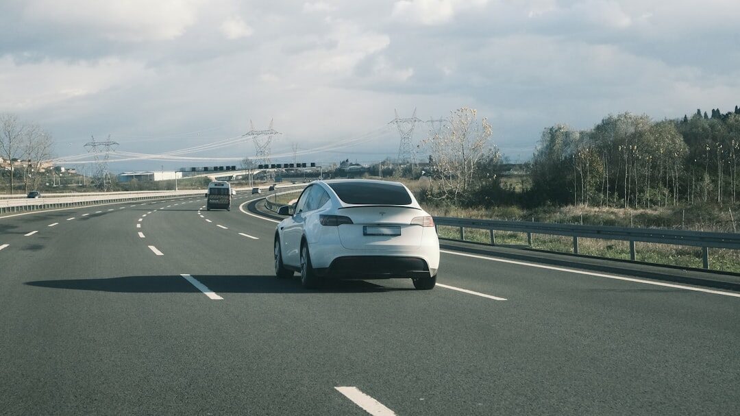 autonomous car on highway