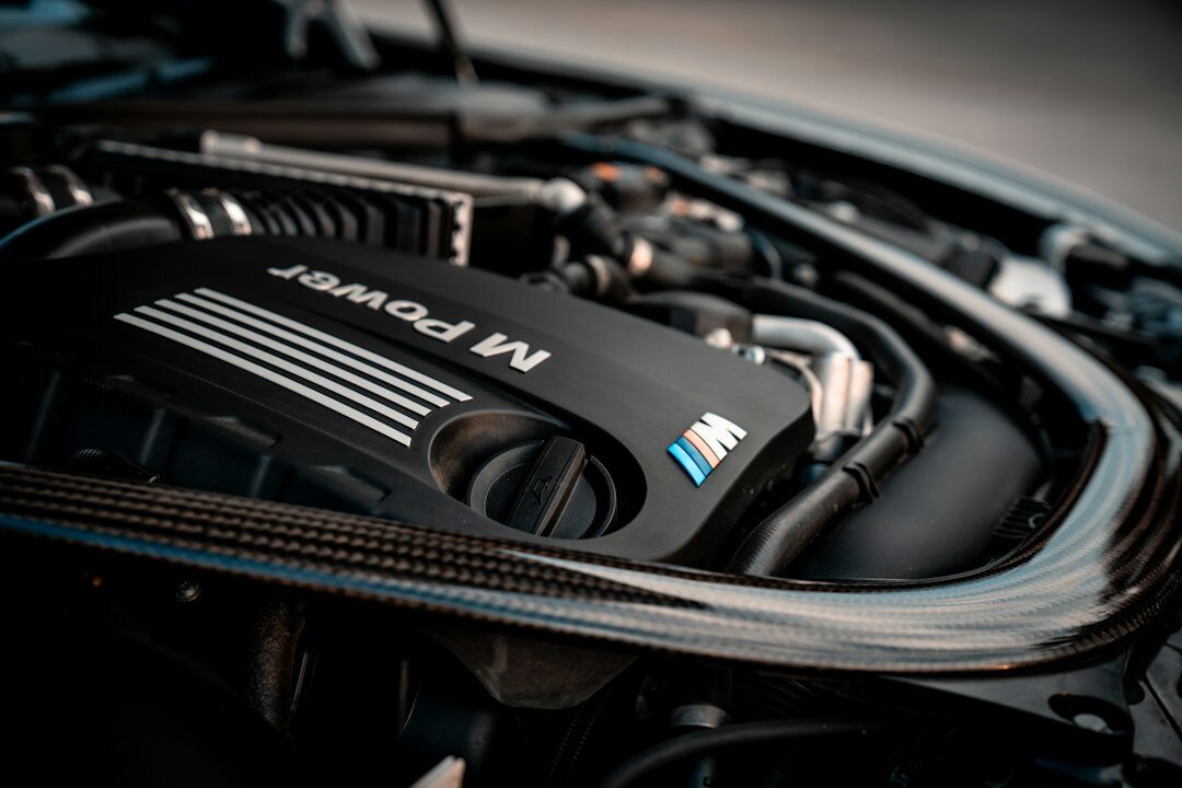 car engine close up